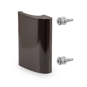Gedotec Balkontürgriff DE LUXE aus Aluminium, 82×49 mm, Braun