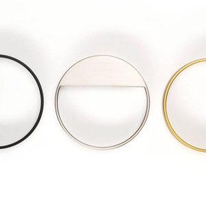 Viefe Möbelgriff BAU aus Metall Ø 90 mm, BA 64 mm, Gold gebürstet