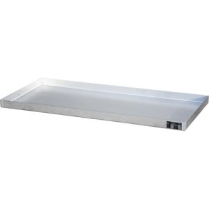 Bauer Kleingebindewanne KGW 4 V4A, ohne Lochblechrost, L 1390 x B 600 x H 60 mm, 40 L, 150 kg, Edelstahl 1.4571, Silber.
