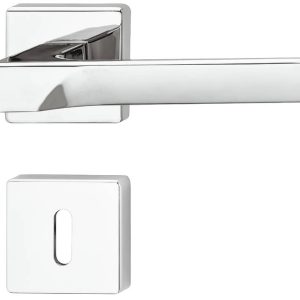 Häfele Drückergarnitur LDH 3205 aus Metall, Chrom poliert, BB – Buntbart