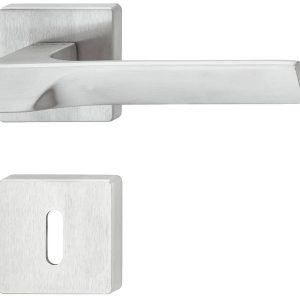 Häfele Drückergarnitur LDH 3205 aus Metall, Chrom satiniert, BB – Buntbart