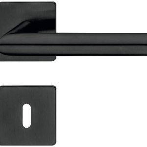Häfele Drückergarnitur LDH 3171 aus Edelstahl schwarz, BB – Buntbart