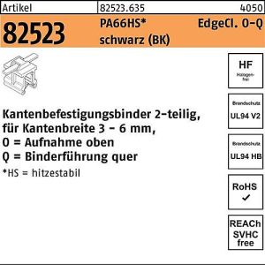 Befestigungsbinder R 8252 3 Edgecl. 4,6×150/35 PA66 HS sw OQ 500St HELLERMANN