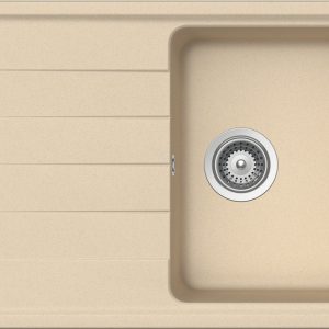 Häfele Aufbauspüle AS01S mit kleinem Becken 780 x 500 mm, beige