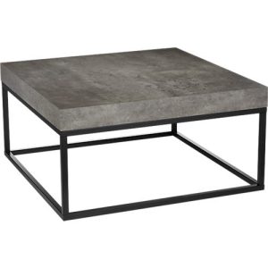 Beistelltisch Beton, B 750 x T 750 x H 380 mm, schwarz