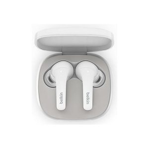 Belkin SoundForm Flow – True Wireless-Kopfhörer mit Mikrofon – im Ohr – Bluetooth – aktive Rauschunterdrückung – weiß Belkin SoundForm Flow – True Wireless-Kopfhörer mit Mikrofon – im Ohr – Bluetooth – aktive Rauschunterdrückung – weiß