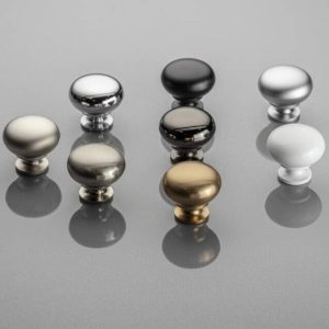 Gedotec Möbelknopf XEVI aus Stahl, Ø 32,5 mm, Champagner