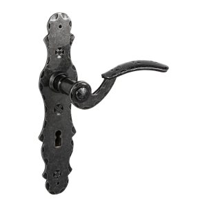Lienbacher Türdrücker-Garnitur BERN aus Schmiedeeisen DIN 72 & 92, BB 72 mm