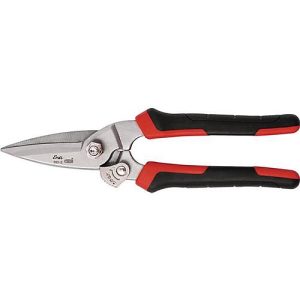 BESSEY Combischere D52-2, Gesamtlänge 203 mm, Schneiden 53 mm, 2K-Griff, verzahnte Klinge, verchromt