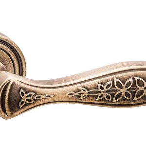 Fimet Drückergarnitur BLOSSOM 1378-261 aus Messing, WC/Bad – Bronze satiniert
