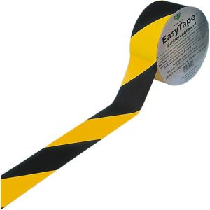 Bodenmarkierungsband, 50 mm breit, schwarz/gelb