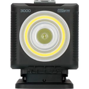 Brennenstuhl 2-in-1 Akku Handscheinwerfer & Arbeitsleuchte HL 3000, 6500K, ergonomischer Griff, verstellbarer Magnetfuß, IP54, Leuchtweite bis 200 m, schwarz