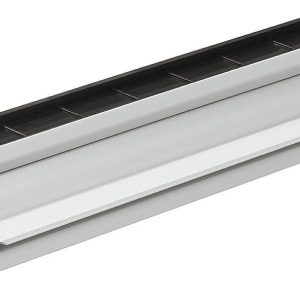Vinköl Briefeinwurf aus Aluminium mit Wärmedämmung, Silber eloxiert