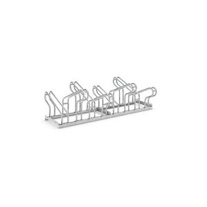Bügelparker WSM, 2-seitig, für Reifen bis B 55 mm, B 1400 x T 3200 x H 500 mm, Stahl feuerverzinkt, 8 Einstellplätze, zerlegt