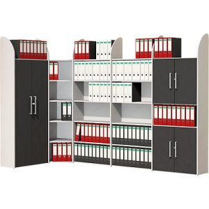 Büroregal Dante®, Regalfeld, H 2250 x B 800 mm, ohne Rückwand, weiß