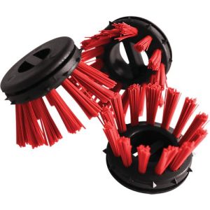 Bürsteneinsatz für Gummi-Ringmatte, rot