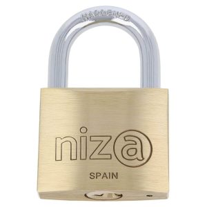 Gedotec Vorhängeschloss NIZA aus gehärtetem Stahl mit 2 Schlüsseln, 40 mm