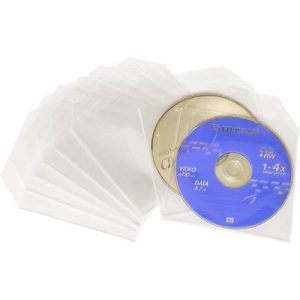 CD/DVD-Folientaschen, transparent, für den Versand geeignet