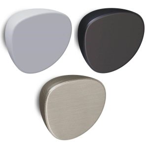 Mital Möbelknopf CHARLOTTE aus Metall, 30 x 28 mm, Nickel satiniert