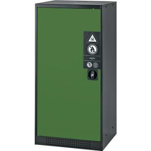 Chemikalienschrank Asecos CS-CLASSIC, Flügeltür, 2 Böden, 545x520x1105 mm, resedagrün