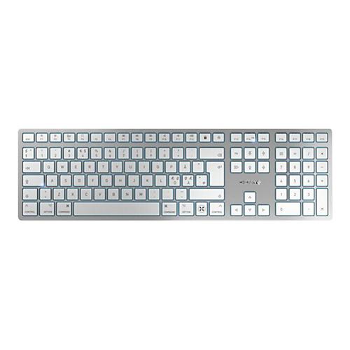 CHERRY KC 6000 SLIM - Tastatur - USB - Nordisch - Tastenschalter: CHERRY SX - Silber