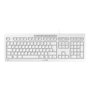 CHERRY STREAM KEYBOARD – Tastatur – Deutsch – White Gray