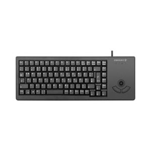 Cherry Tastaur XS Trackball Keyboard G84-5400, mit 2 Maustasten, USB-Anschluss, schwarz