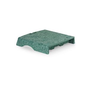 Circular-Line Monitorständer Bakker Elkhuizen Q-riser 50, aus 60% recyceltem Material, B 300 x T 250 x H 50 mm, grün