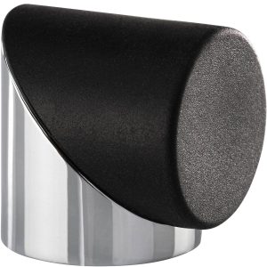 Mital Design Boden-Türpuffer CLASSY Silber Türstopper zum Kleben oder Schrauben, Chrom poliert