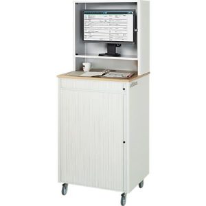 Computer-Station adlatus Typ 2015, B 720 x T 660 x H 1810 mm, fahrbar