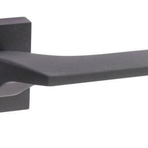 Fimet Drückergarnitur CORSA 1354-201 aus Edelstahl, BB – Buntbart – Schwarz matt