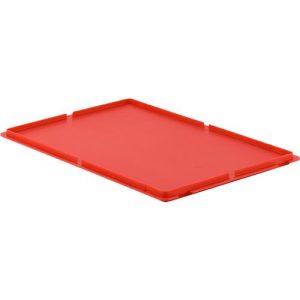 Deckel, für Kasten im EURO-Maß der Serie MF und LTF, ohne Haken, rot