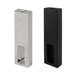 Gedotec Schrankrohr Deckenlager eckig 25×10, Nano Black – schwarz