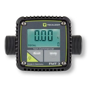 Digitaler Durchflusszähler FMT3 für CEMO CUBE Tanks für AdBlue®, Werkstoff POM, 25 Impulse pro Liter, 5 – 120 l/min
