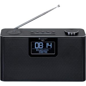 Digitalradio Soundmaster® DAB700SW, DAB+/UKW, Bluetooth/USB/Micro-SD, 3 Speichertasten & je 30 Festsenderspeicher, 2 x 6 W, Kopfhörerbuchse, schwarz