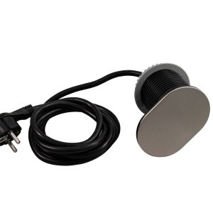 Design Light Tisch-Steckdose Slidebox DL10009 Steckdosenelement 1 Schuko-Steckdose und 1 USB-Anschlu