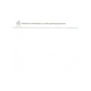 Dokumententasche/Lieferscheintasche SecurePack, C6, ohne Aufdruck, selbstklebend, wasserfest, PCR & FSC®-Kraftpapier, transparent, 250 Stück