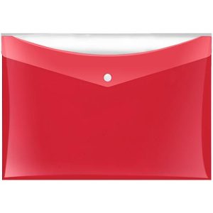Dokumententasche Veloflex VELOCOLOR®, DIN A4, Kunststoff, für ca. 100 Blatt, 6 Stück, rot