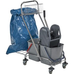 Doppelfahrwagen mit Chromgestell