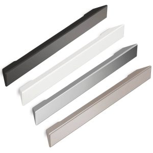 Mital Möbelgriff DORA aus Metall, Anthrazit matt – 128 / 96 / 64 mm
