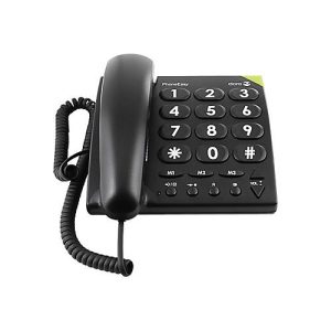 DORO PhoneEasy 311c – Telefon mit Schnur – Schwarz