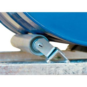 Drehbare Rollenauflage für CEMO Fassregal Typ 400 und 800, Stahl verzinkt, für 200 l Fass, 2 Stück
