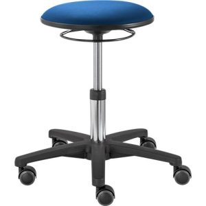 Drehhocker TEC basic IS 1989, höhenverstellbar, ergonomischer Polster-Sitz, königsblau
