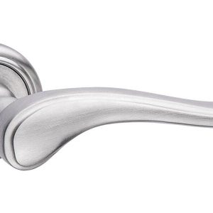 Fimet Drückergarnitur DUFFY 1379-266 aus Metall, WC – Badezimmer – Chrom satiniert