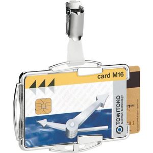 Durable Kartenhalter RFID Secure Duo, für 2 Karten, mit Clip-Befestigung, 10 Stück