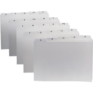 Durable Leitregister, DIN A5, Buchstaben A-Z, Kunststoff, weiß