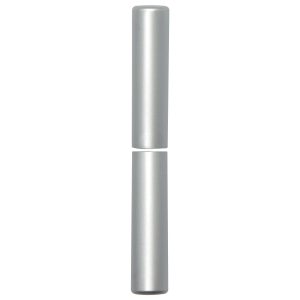 SFS Intec 1 Paar Aufsteckhülsen 3-DIM Band 20 mm Bandhöhe 112 mm flachrund, Aluminium verchromt matt