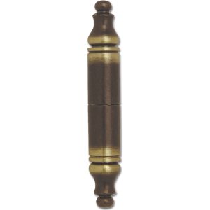 GedoTec 1 Paar Aufsteck-Zierhülsen Türband 16 mm mit Ziereichel B, Messing patiniert