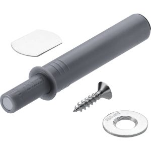 Blum Tip-On Druckschnäpper Öffnungsunterstützung Kurzversion mit Magnet, Tip-On Platingrau Kurzversion