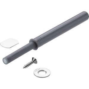 Blum Tip-On Druckschnäpper Öffnungsunterstützung Langversion mit Magnet, Tip-On Terraschwarz Langversion